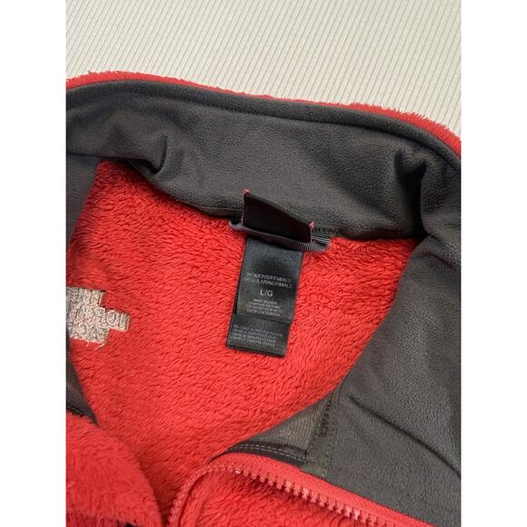 The North Face Women’s Full Zip Fleece Jacket Red Size Large - Picture 7 of 8